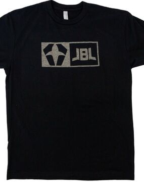 JBL Black T-Shirt with Silver Logo Graphic
